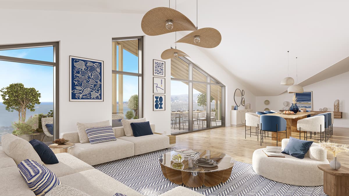 APPARTEMENT T4 - 96,5M2 - RDJ - APERÇU MER - TERRASSE ET JARDIN 310M2 - 834 000€ - 3