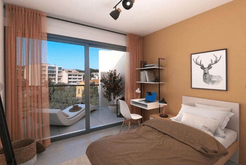 LUXUEUX T2 - DERNIER ETAGE - RESIDENCE FRONT DE MER - 39M2 - TERRASSE 12M2 - 356 320€ - 2