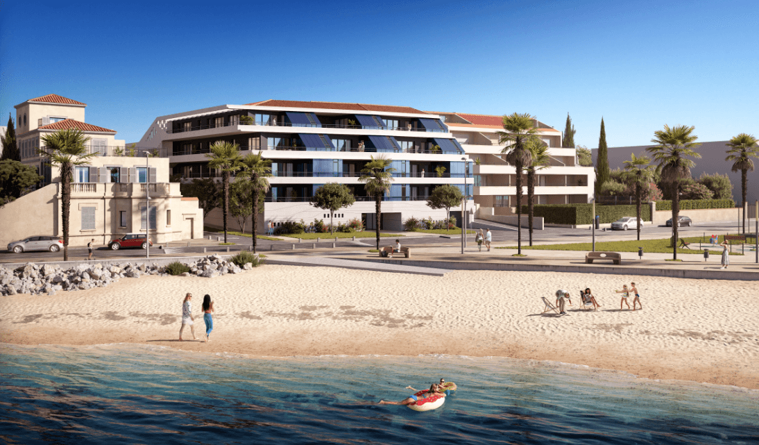 LUXUEUX T2 - DERNIER ETAGE - RESIDENCE FRONT DE MER - 39M2 - TERRASSE 12M2 - 356 320€ - 3