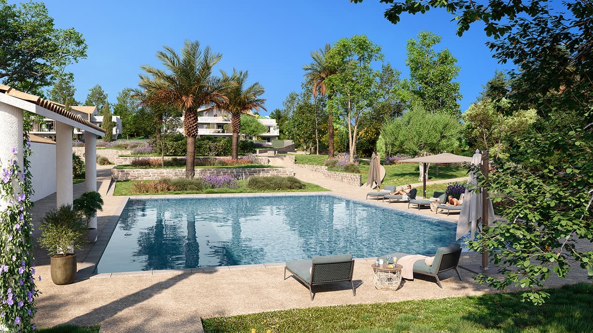 APPARTEMENT T2 - 43M2 - TERRASSE - PARC PRIVE - PISCINE - 330 000€